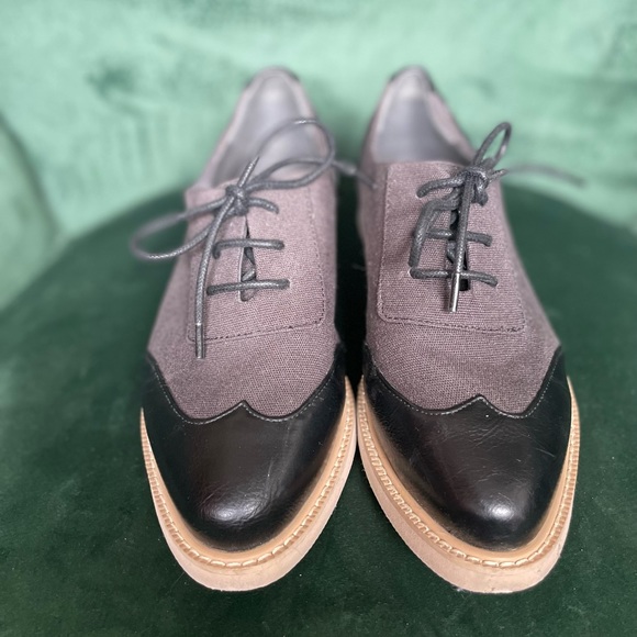Mat and Nat vegan leather and canvas oxfords size 38 - Picture 2 of 4